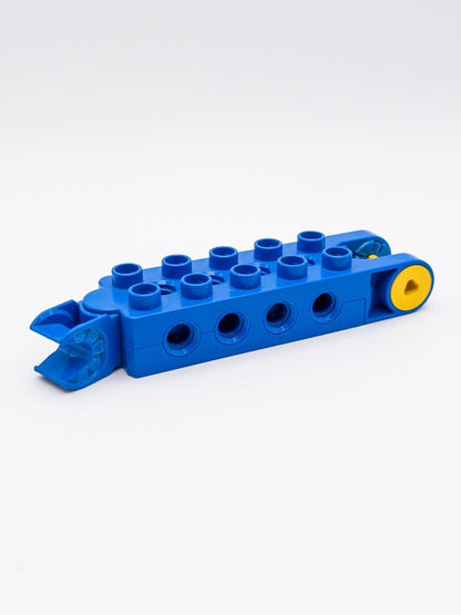 LEGO DUPLO Toolo 6293c01 Baustein 2x5 Schraubbuchsen blau beweglich Ersatzteil - nerdyvana.com