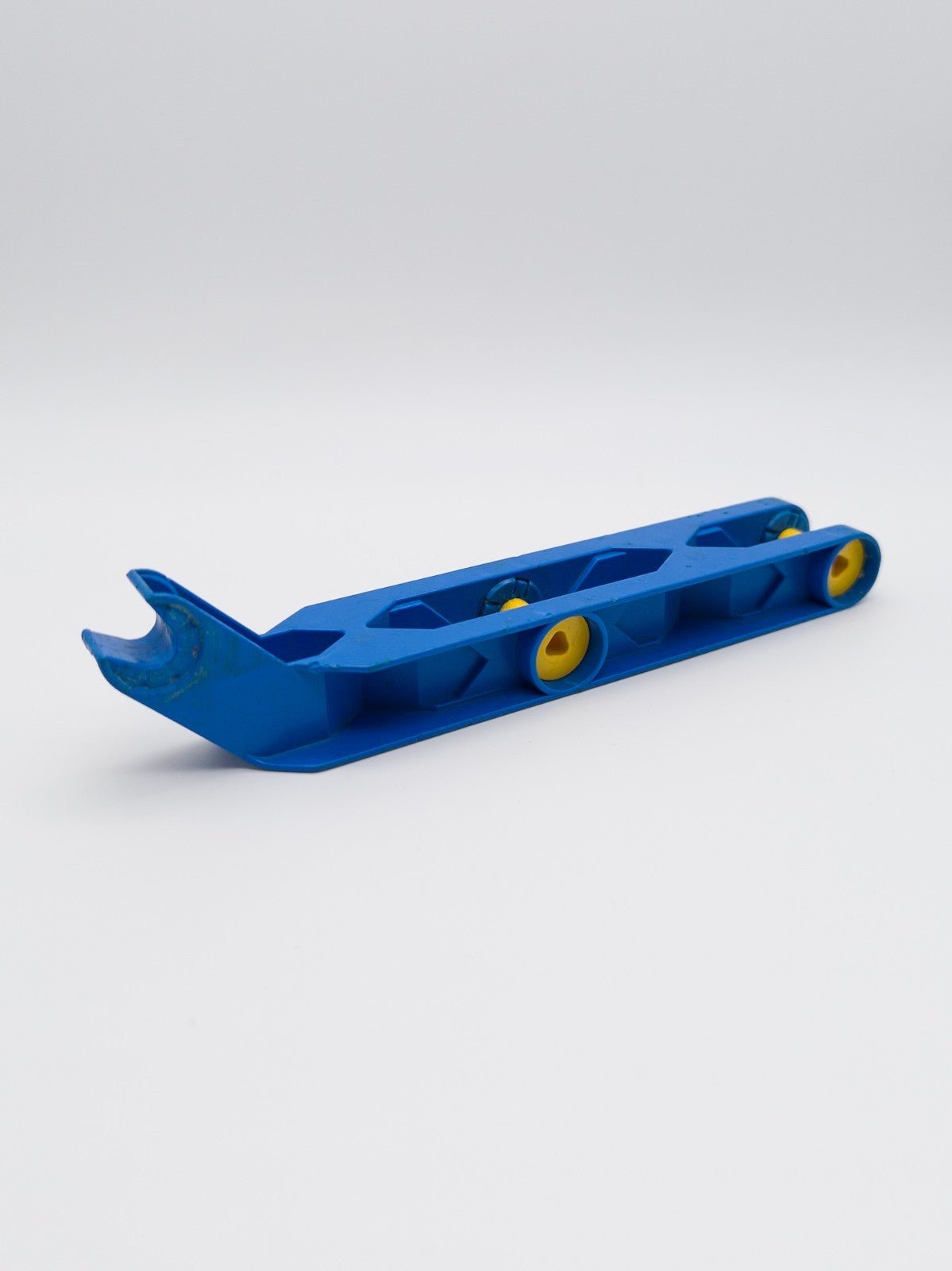 LEGO DUPLO Toolo Arm 2x10 mit Clip Ende knick blau gelb 6281c01 Ersatzteil - nerdyvana.com