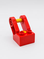 LEGO DUPLO Toolo Baustein 2x2 Winkelgabel 2 Schrauben rot 6284c01 Ersatzteil - nerdyvana.com