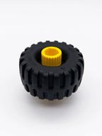 LEGO DUPLO Toolo Rad Connector gelb & Reifen schwarz 6290c00 6292 Ersatzteil - nerdyvana.com