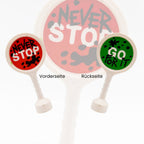 LEGO DUPLO Verkehrsschild Kelle NEVER STOP GO FOR IT Race Graffiti Art 41759pb01 - nerdyvana.com