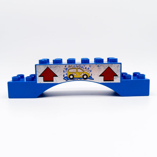 LEGO DUPLO Waschanlage Bogenstein Waschstraße Auto blau bespielt 5696 51704pb04 - nerdyvana.com