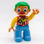 LEGO DUPLO Zirkus Clown grüne Haare Blumen Fliege Figur blaue Beine 47394pb151 - nerdyvana.com