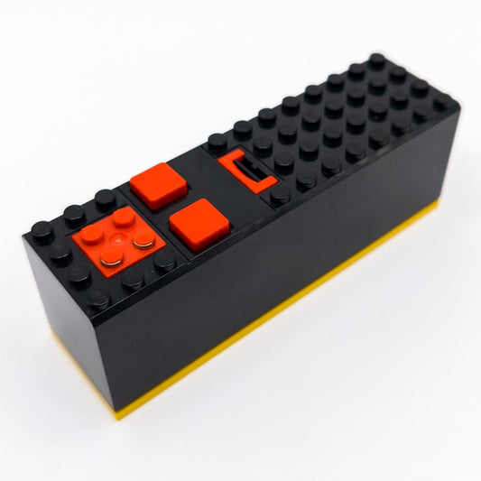 LEGO Electric 9V Batteriebox Steuerung schwarz gelb rot 2846 2847c00 2847c02 - nerdyvana.com