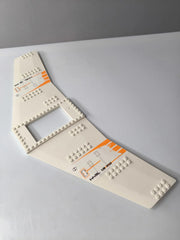 LEGO Flügelplatte 3x18 mit Fenster weiß bedruckt 6979 Space mk.81 16144 Wing - nerdyvana.com