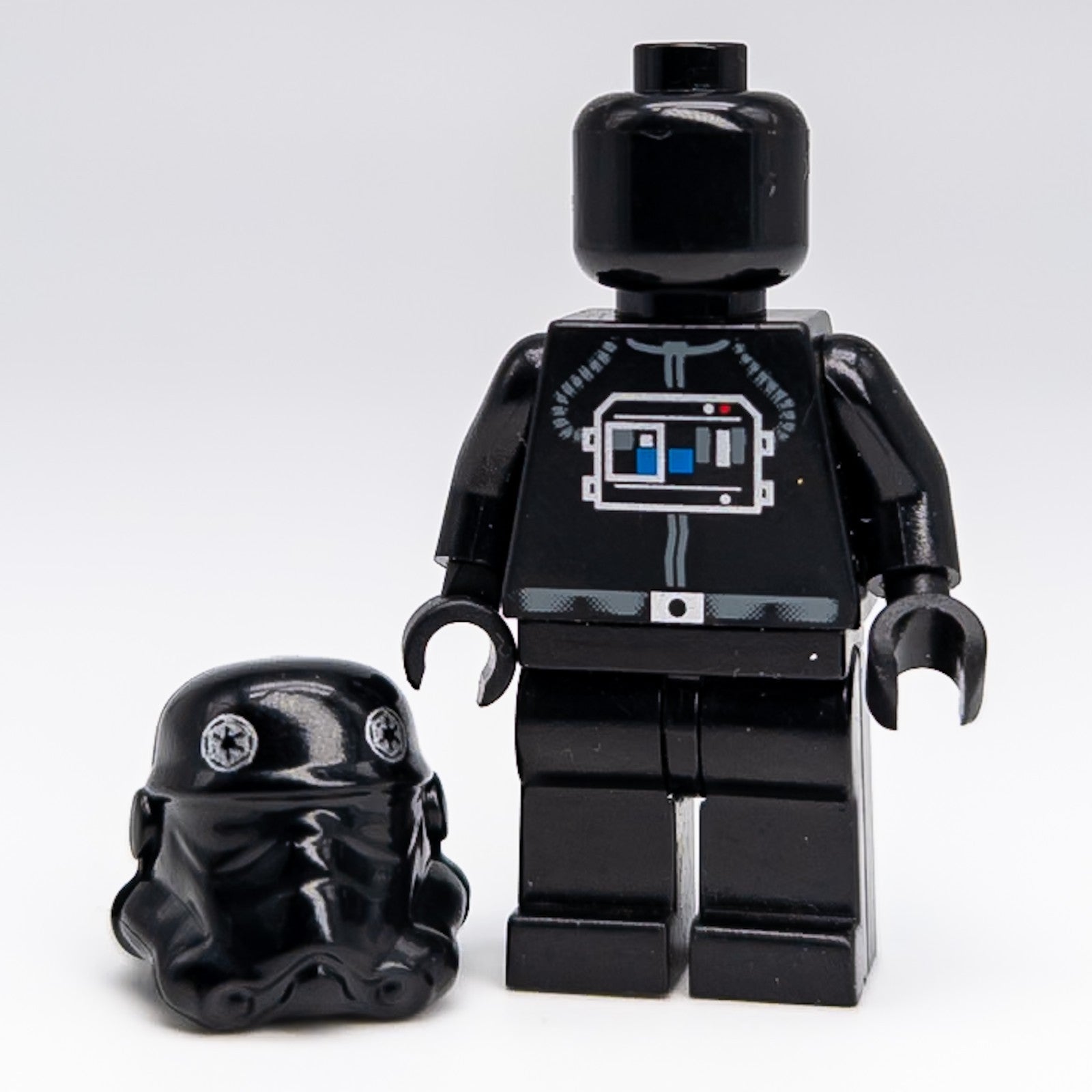 LEGO Star Wars Imperial TIE Fighter Pilot Minifigur 2006 Black Head SW0035b - nerdyvana.com