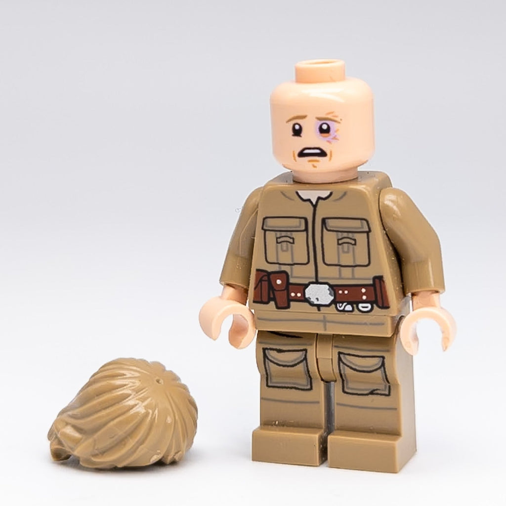 LEGO Star Wars Luke Skywalker Minifigur Cloud City 2018 Dark Tan Shirt SW0971 - nerdyvana.com
