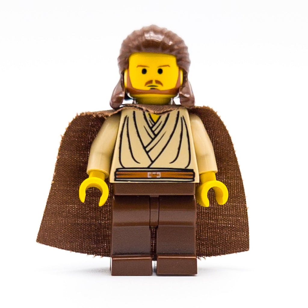 LEGO Star Wars Qui-Gon Jinn sw0027 Yellow Head 7171 7161 Cape 1999 Episode 1 - nerdyvana.com
