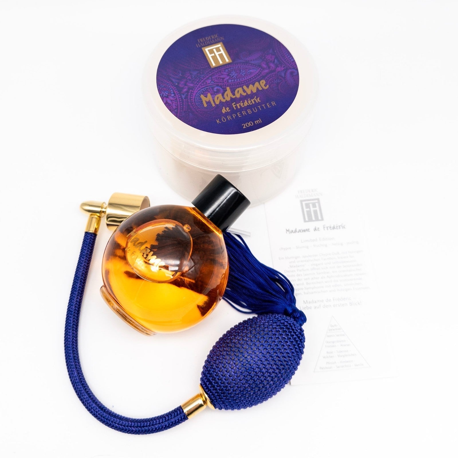 Madame de Frédéric Set EdP 75ml + Körperbutter 200ml + Zerstäuber NEU OVP - nerdyvana.com
