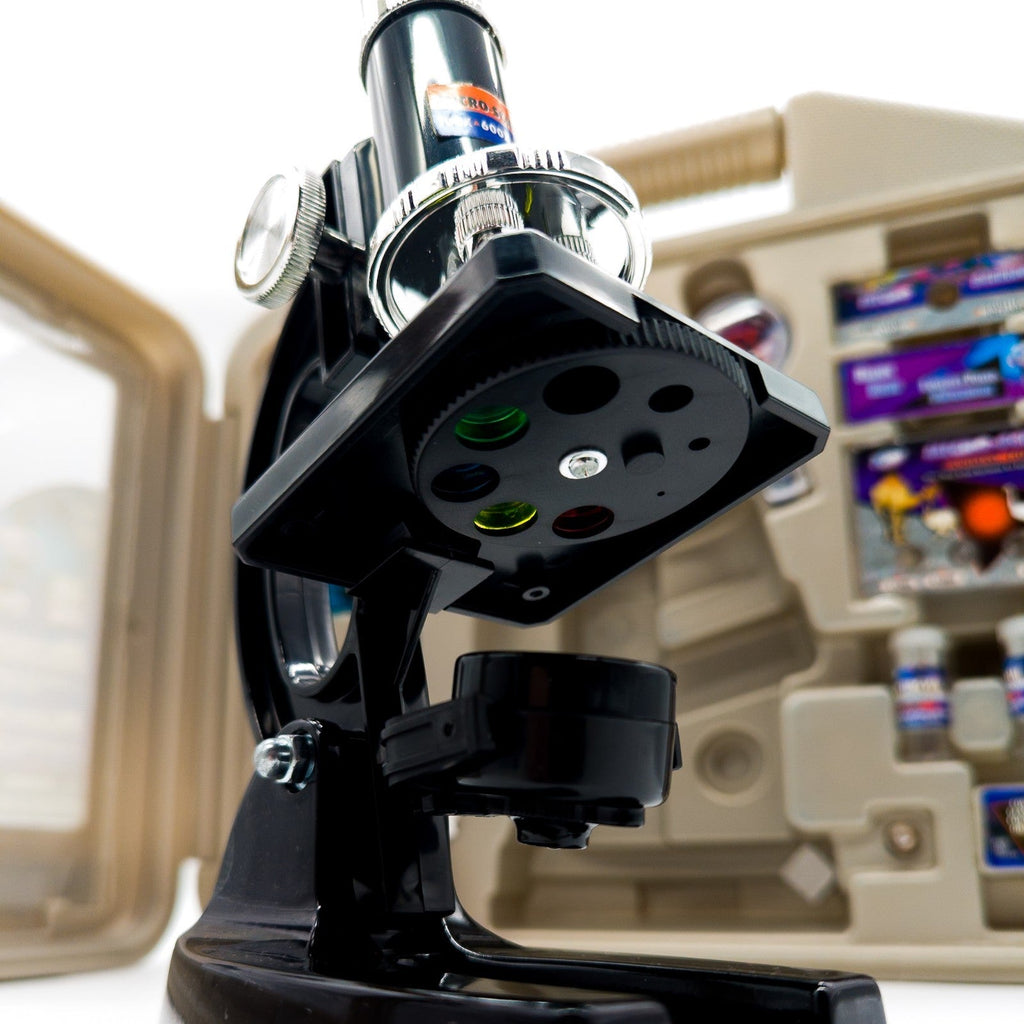 Microscope Deluxe Set Idee+Spiel 100x 600x 1200x Mikroskopkasten 90er NEU & OVP - nerdyvana.com