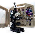 Microscope Deluxe Set Idee+Spiel 100x 600x 1200x Mikroskopkasten 90er NEU & OVP - nerdyvana.com