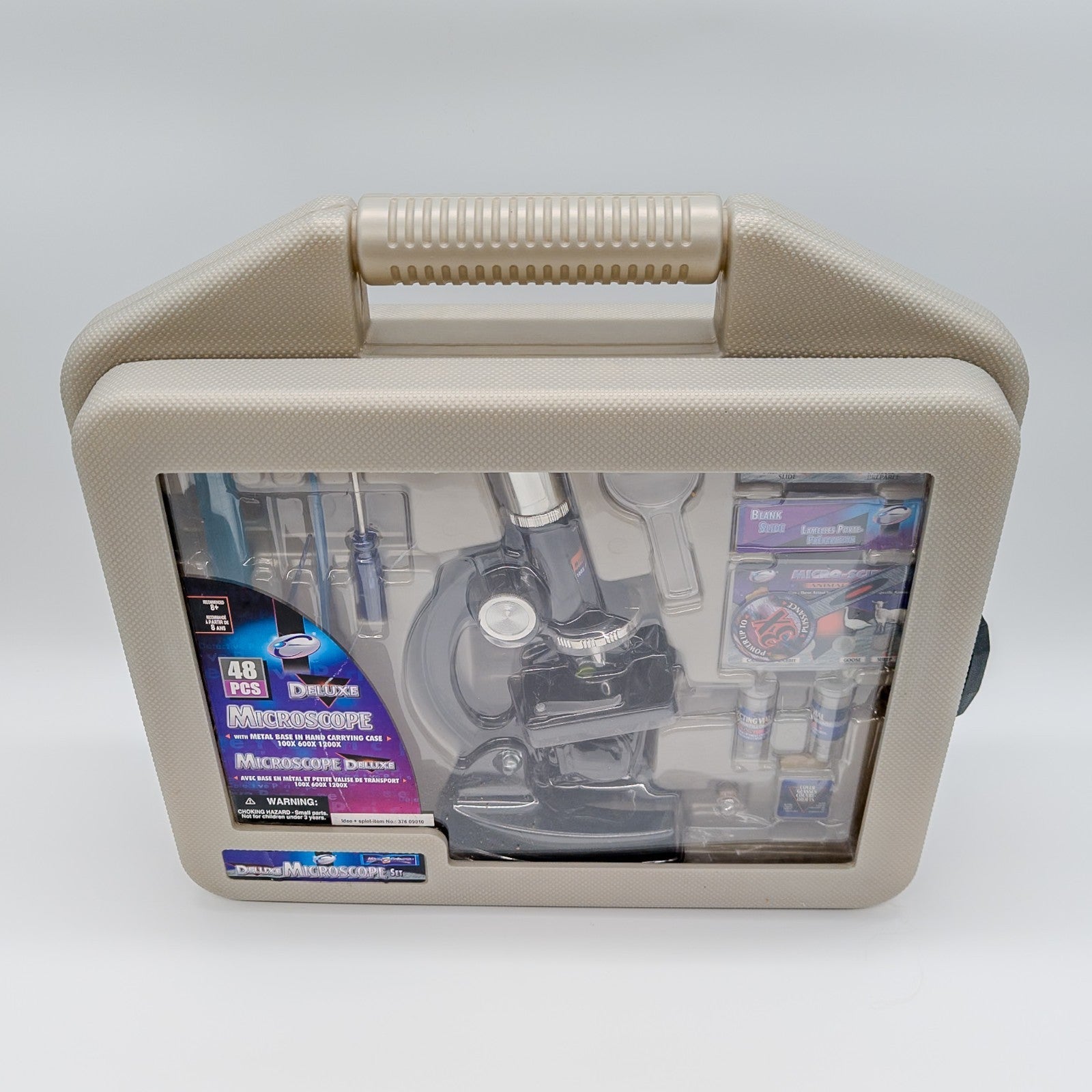 Microscope Deluxe Set Idee+Spiel 100x 600x 1200x Mikroskopkasten 90er NEU & OVP - nerdyvana.com
