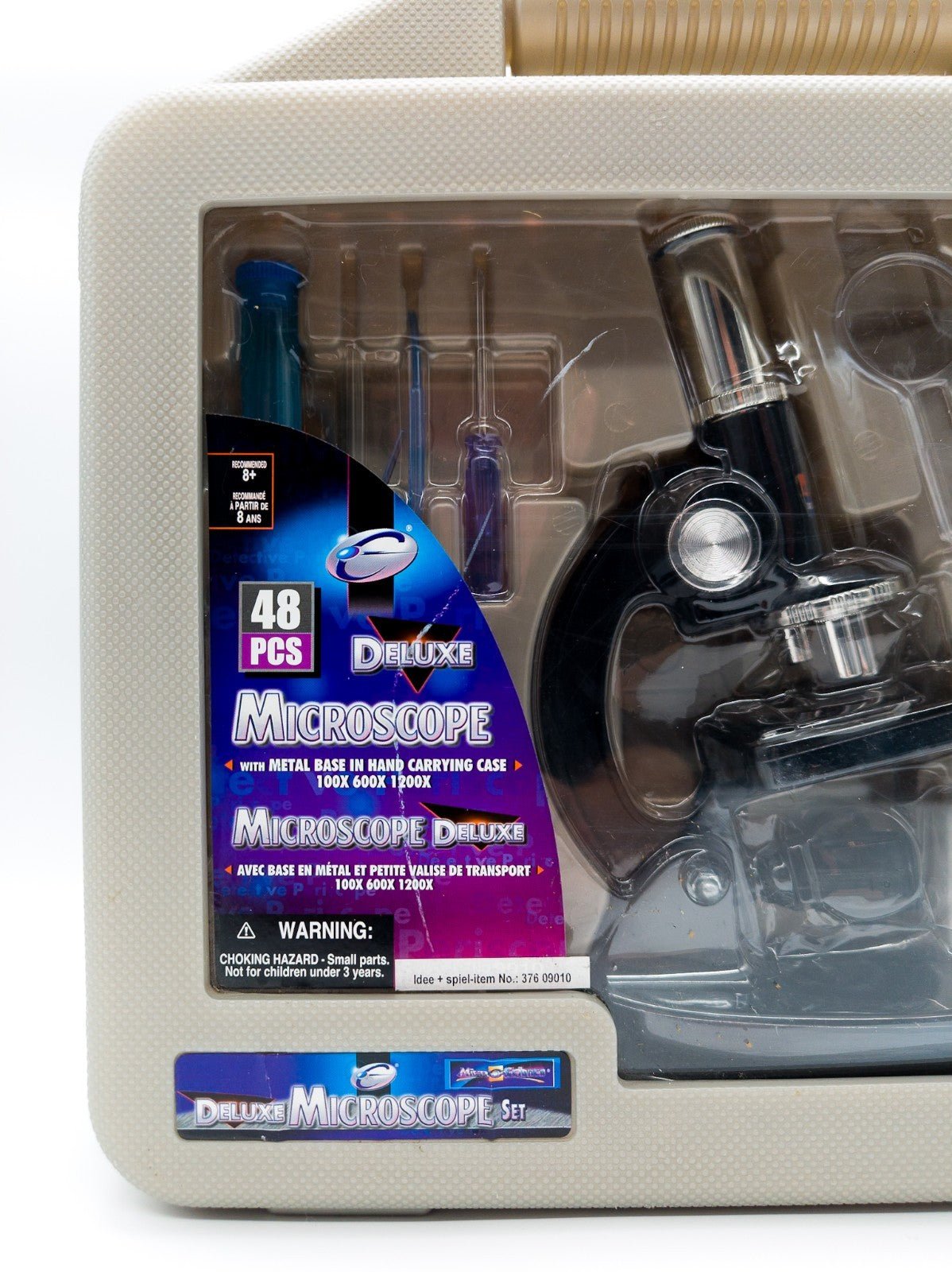 Microscope Deluxe Set Idee+Spiel 100x 600x 1200x Mikroskopkasten 90er NEU & OVP - nerdyvana.com