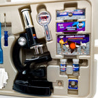 Microscope Deluxe Set Idee+Spiel 100x 600x 1200x Mikroskopkasten 90er NEU & OVP - nerdyvana.com