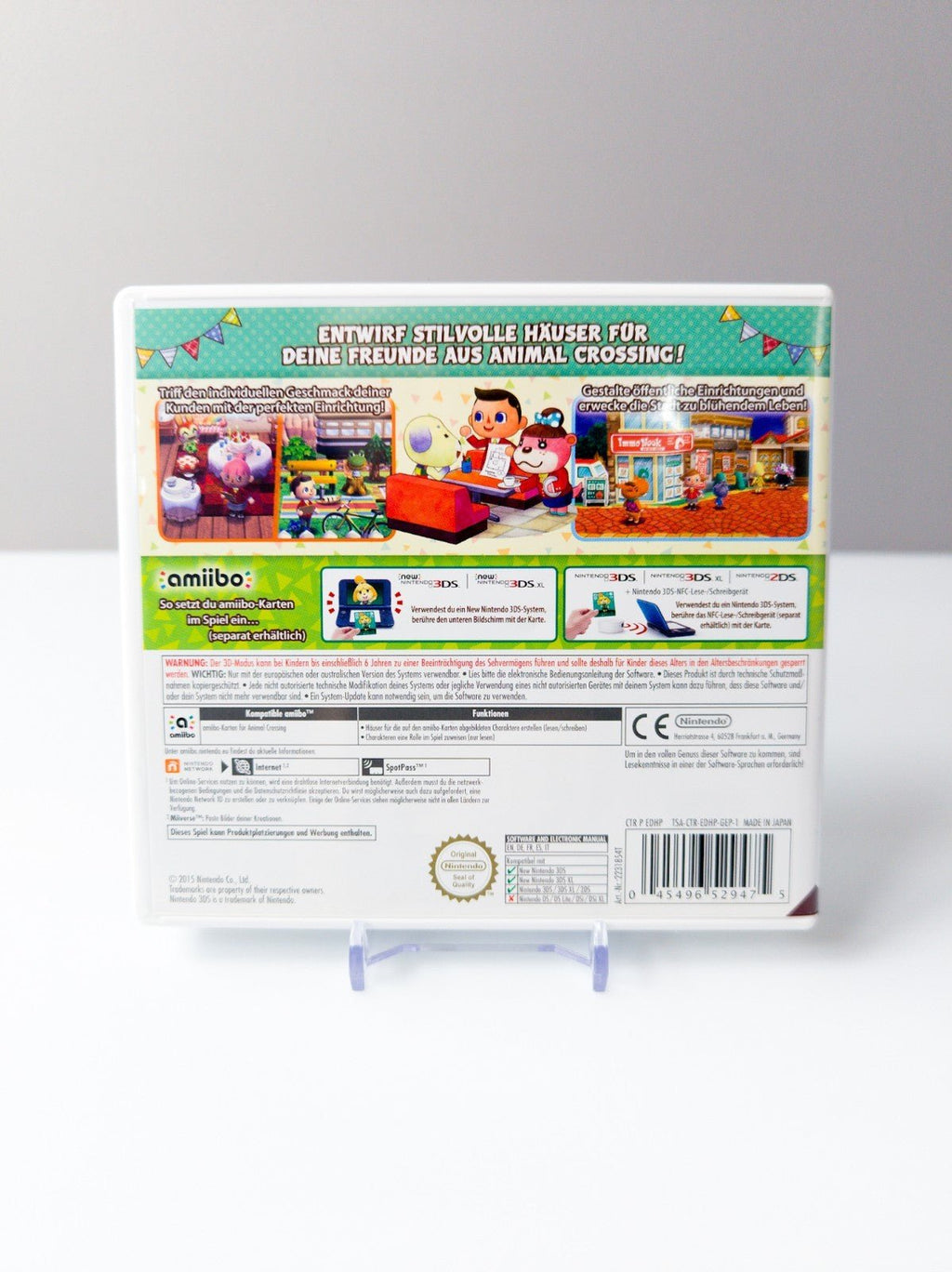 Nintendo 3DS Animal Crossing Happy Home Designer CIB top amiibo kompatibel - nerdyvana.com