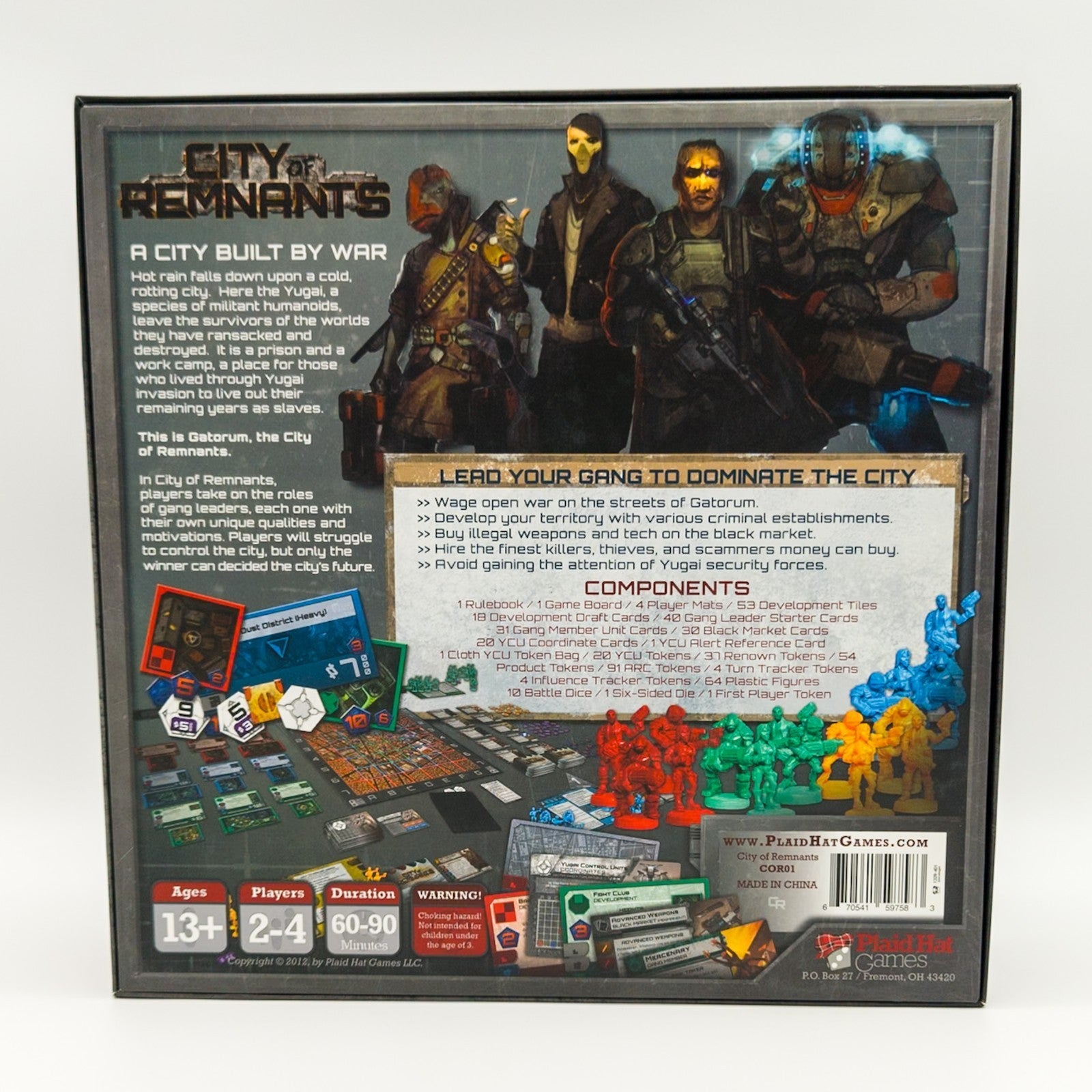 Plaid Hat Games City of Remnants Brettspiel komplett Sammlerzustand 2012 - nerdyvana.com