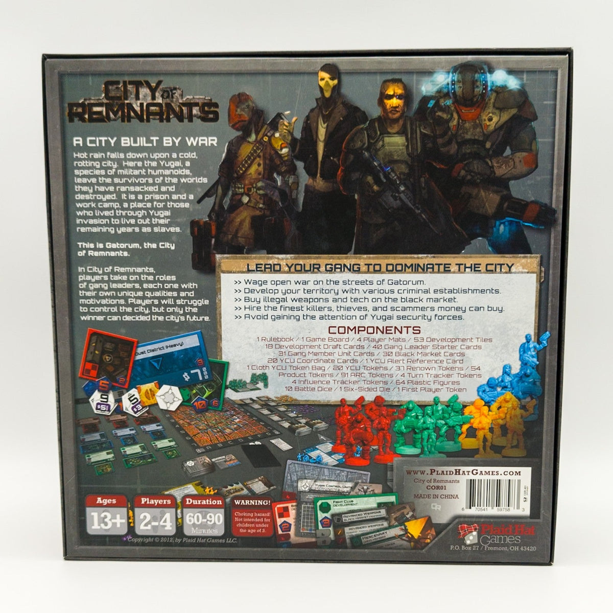 Plaid Hat Games City of Remnants Brettspiel komplett Sammlerzustand 2012 - nerdyvana.com