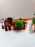 PLAYMOBIL 1.2.3 Junior Bauer mit Traktor Bauernhof Tiere Weide nerdycustom - nerdyvana.com