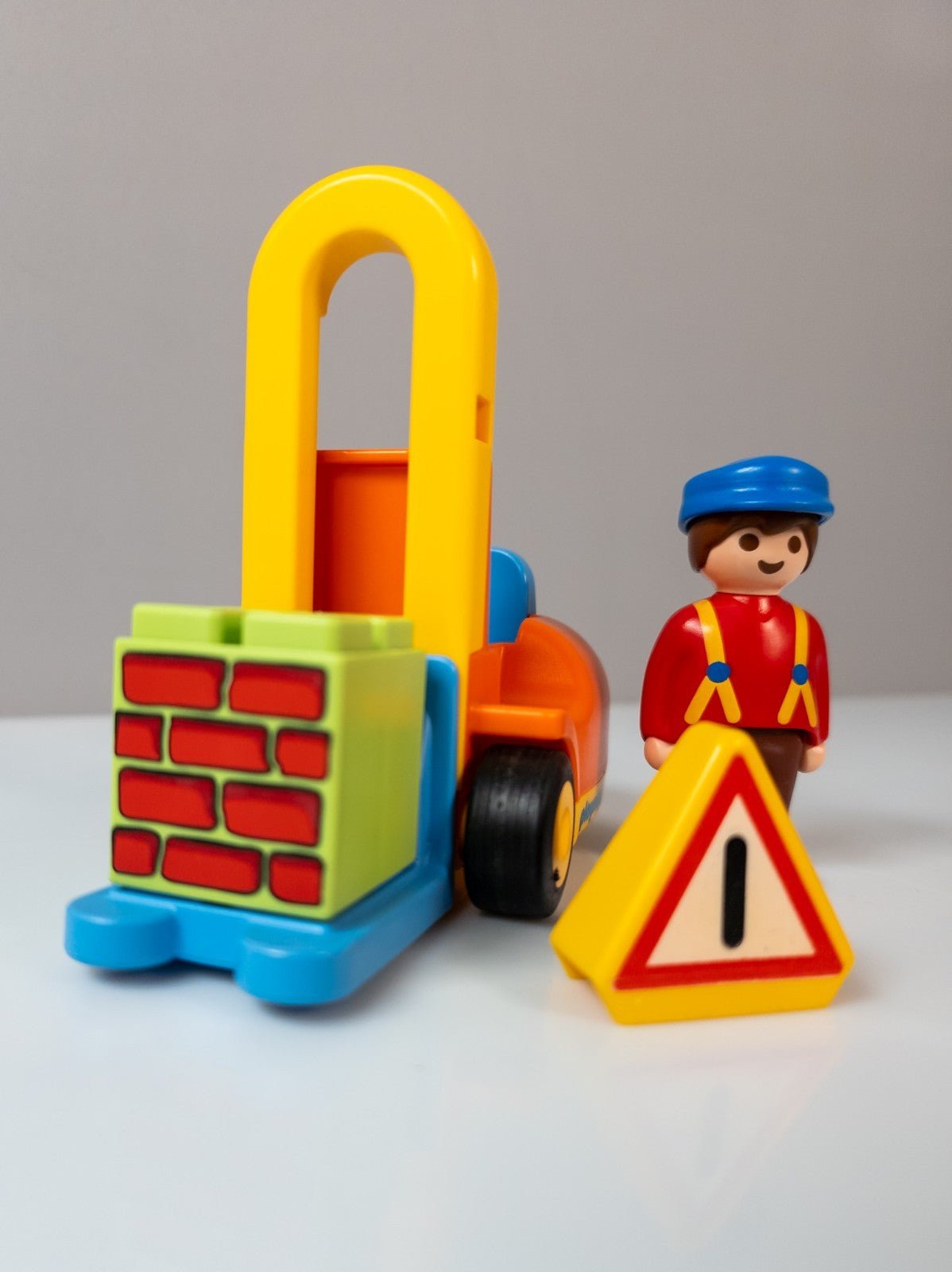 PLAYMOBIL 1.2.3 Junior Figuren-Set mit Gabelstapler & Zubehör nerdycustom - nerdyvana.com