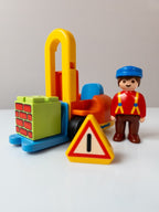 PLAYMOBIL 1.2.3 Junior Figuren-Set mit Gabelstapler & Zubehör nerdycustom - nerdyvana.com