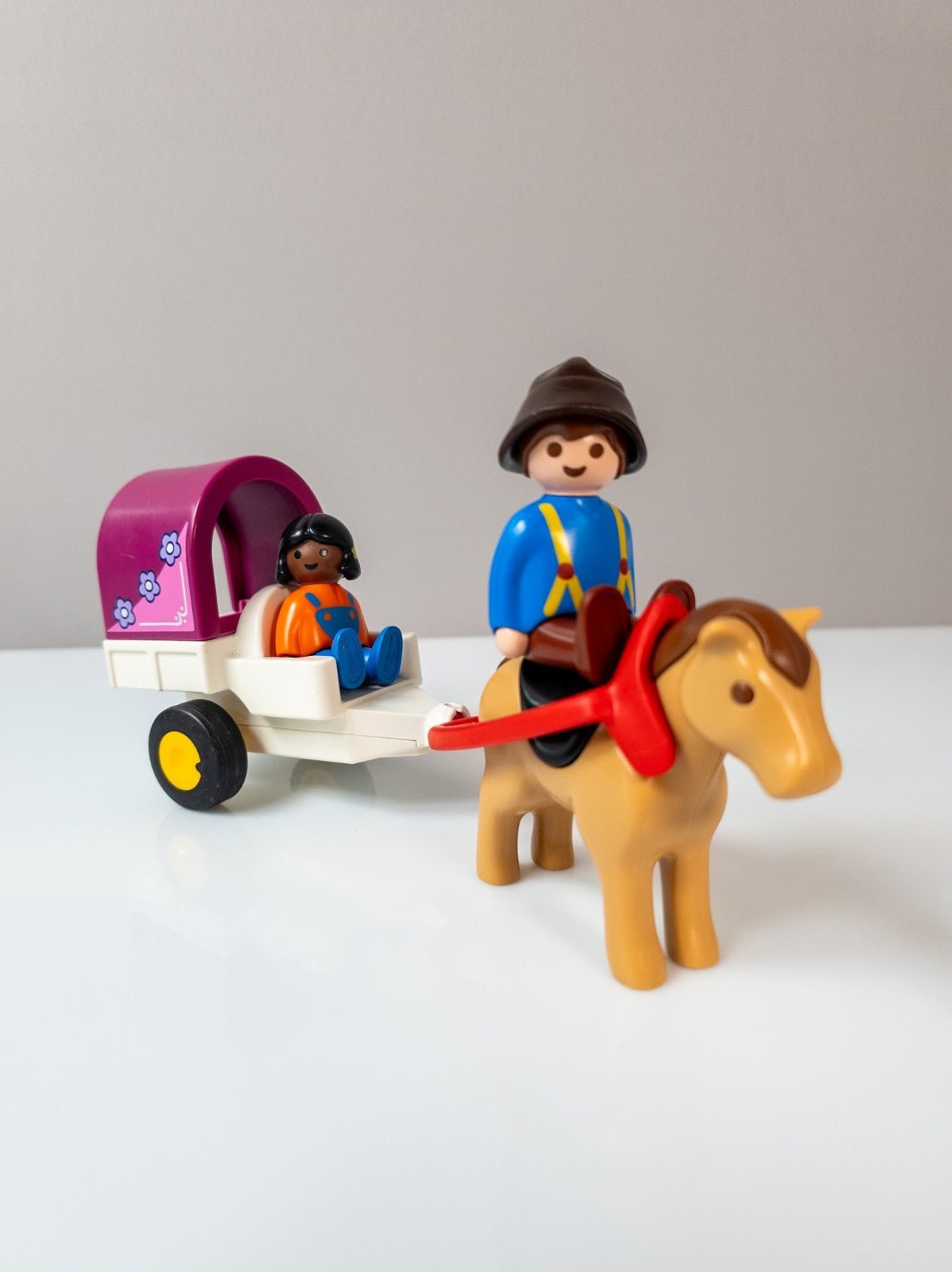 PLAYMOBIL 1.2.3 Junior Pferdehof Bauernhof Wagen Figuren nerdycustom MOC Edition Zweitbild