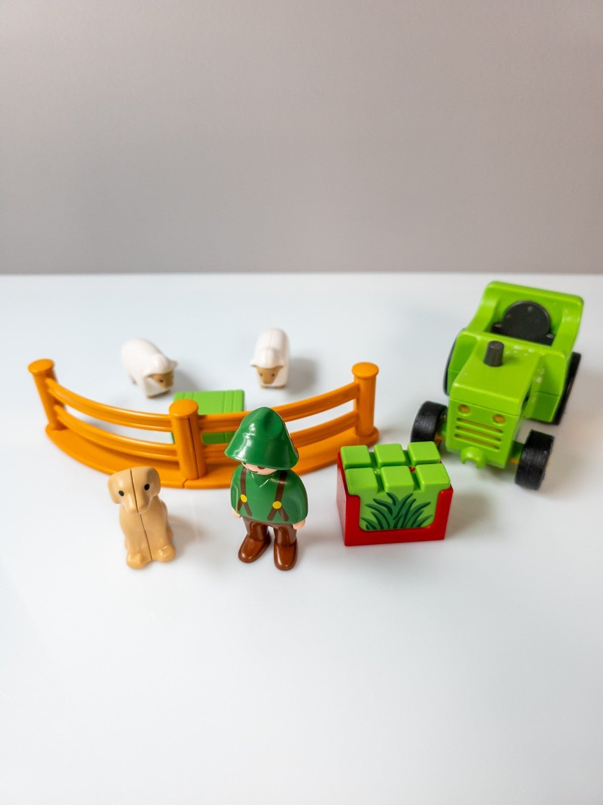 PLAYMOBIL 1.2.3 Junior Schäfer & Schafe Hund Traktor Bauernhof nerdycustom - nerdyvana.com