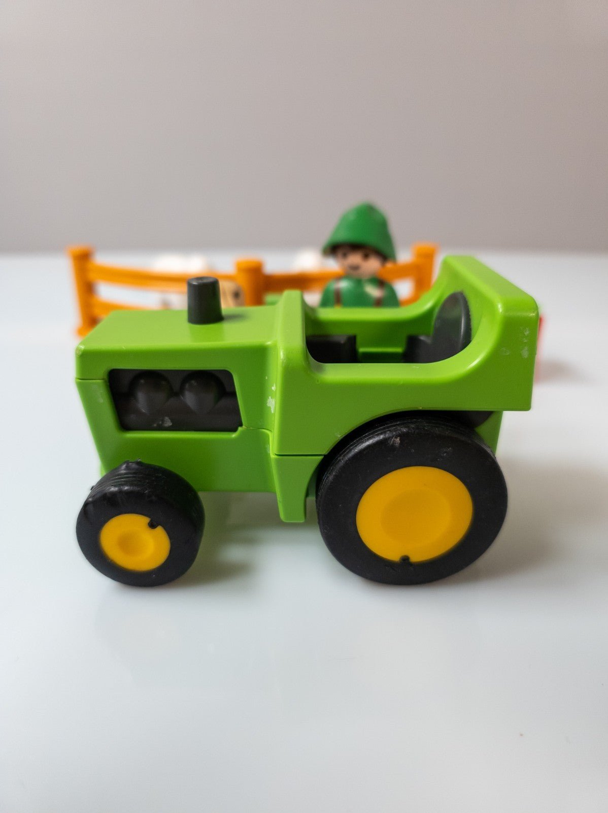 PLAYMOBIL 1.2.3 Junior Schäfer & Schafe Hund Traktor Bauernhof nerdycustom Zweitbild