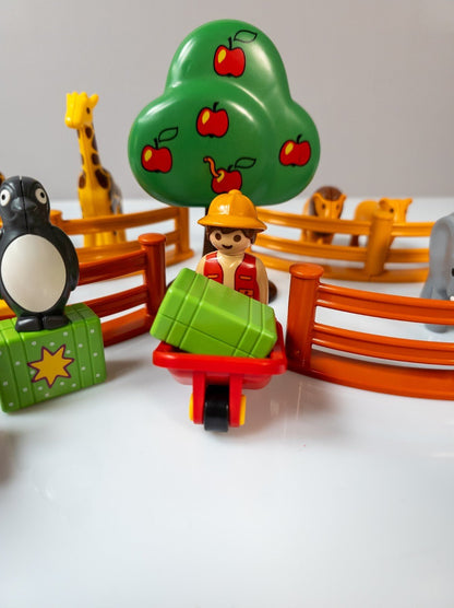 PLAYMOBIL 1.2.3 Junior Zoo mit Tieren Figuren Zubehör nerdycustom - nerdyvana.com