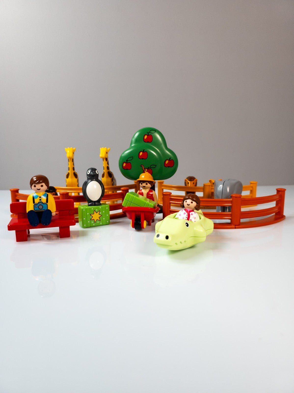 PLAYMOBIL 1.2.3 Junior Zoo mit Tieren Figuren Zubehör nerdycustom - nerdyvana.com Hauptbild