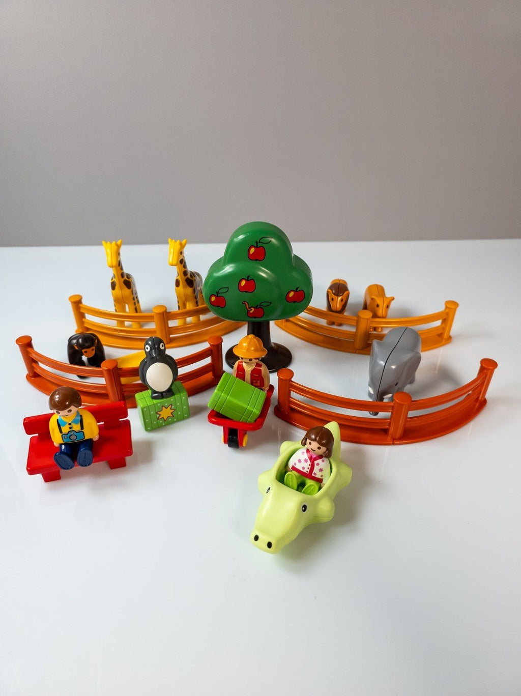 PLAYMOBIL 1.2.3 Junior Zoo mit Tieren Figuren Zubehör nerdycustom - nerdyvana.com
