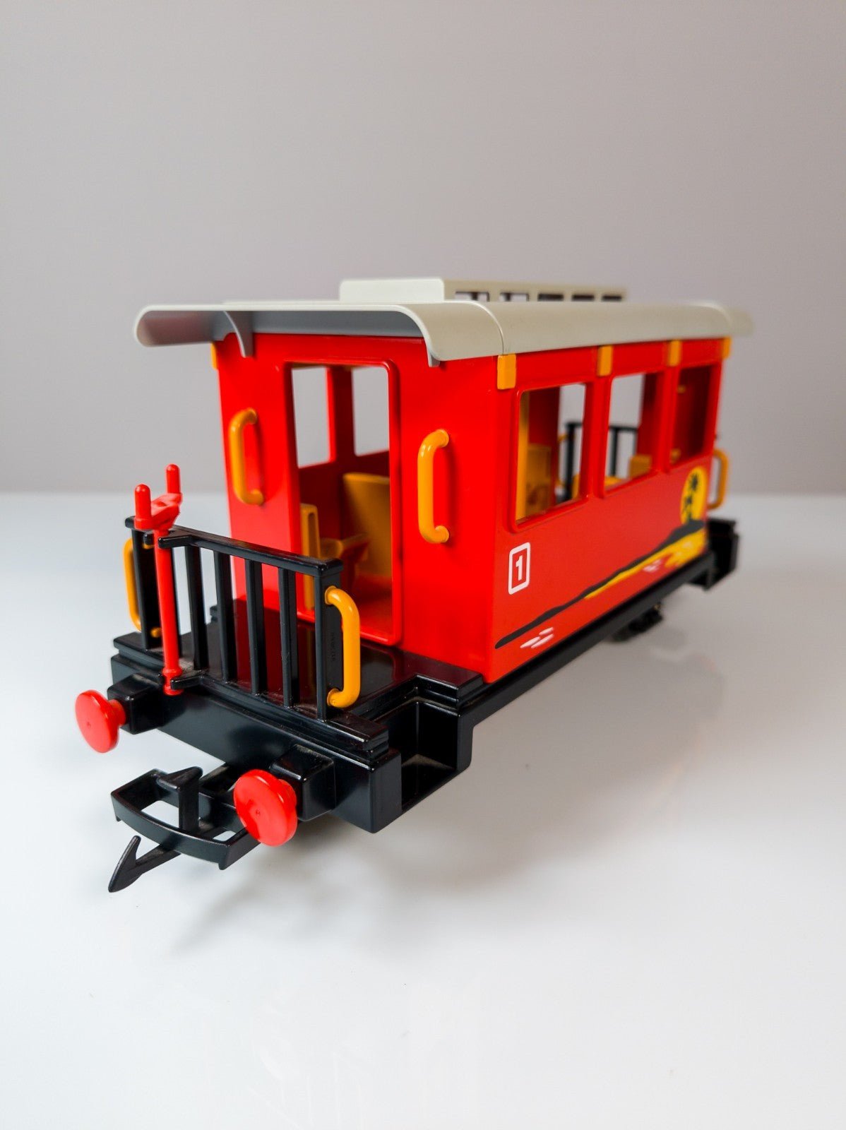 PLAYMOBIL 4117 Personenwagen Rot Palmen Spur G LGB Eisenbahn Waggon Top Zustand - nerdyvana.com