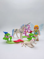 PLAYMOBIL Fee mit Einhorn & Fohlen im Zauberwald nerdycustom MOC Edition - nerdyvana.com