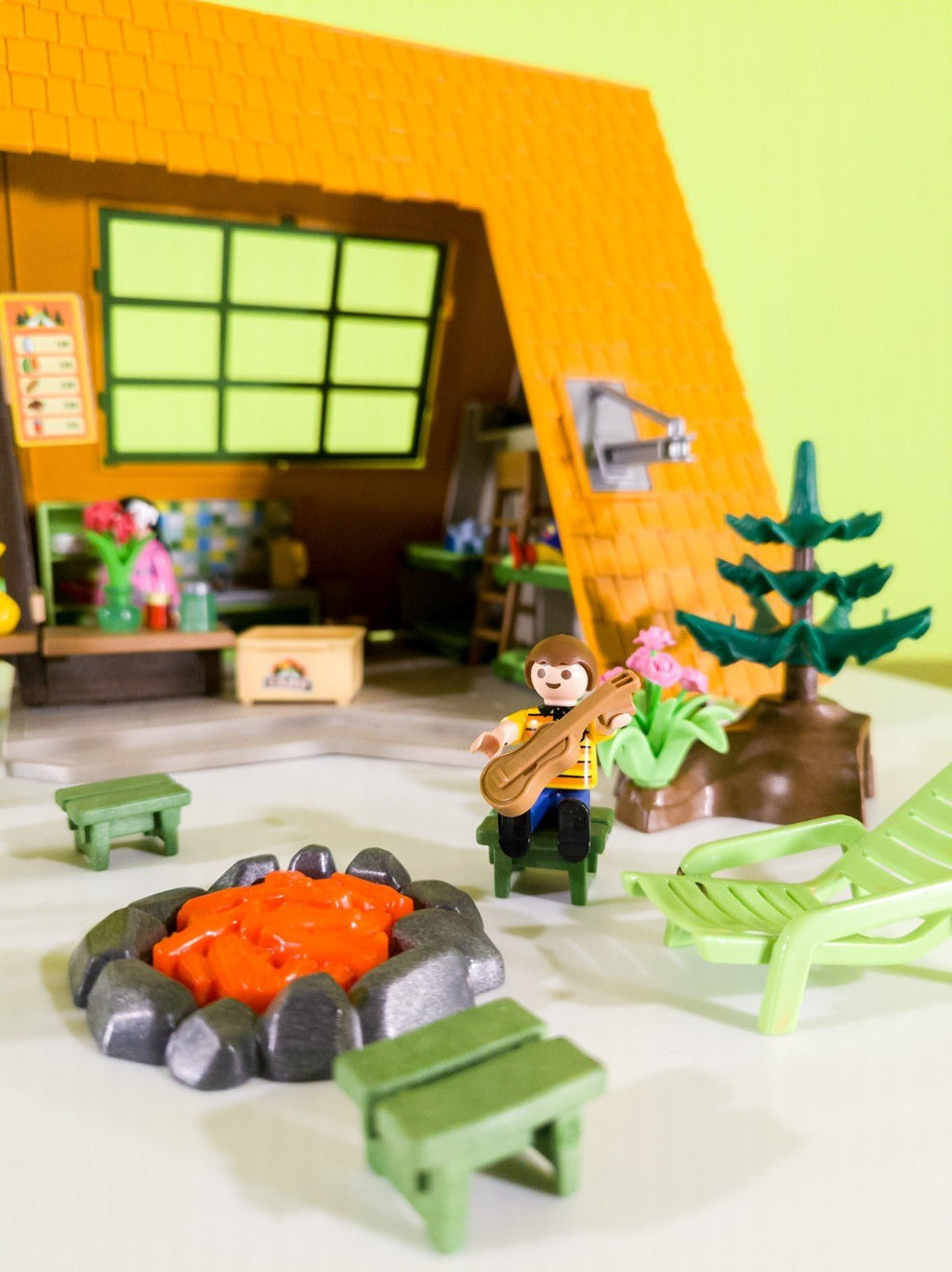 PLAYMOBIL Feriencamp Hütte 6887 Figuren Zubehör Camping Set nerdycustom MOC - nerdyvana.com