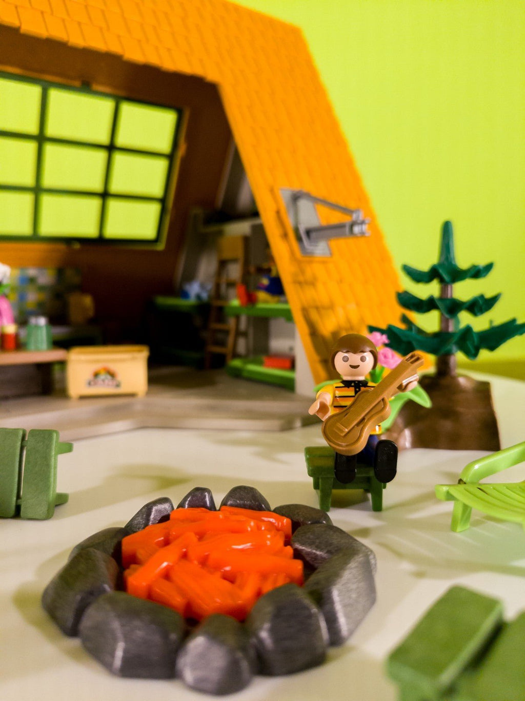 PLAYMOBIL Feriencamp Hütte 6887 Figuren Zubehör Camping Set nerdycustom MOC - nerdyvana.com