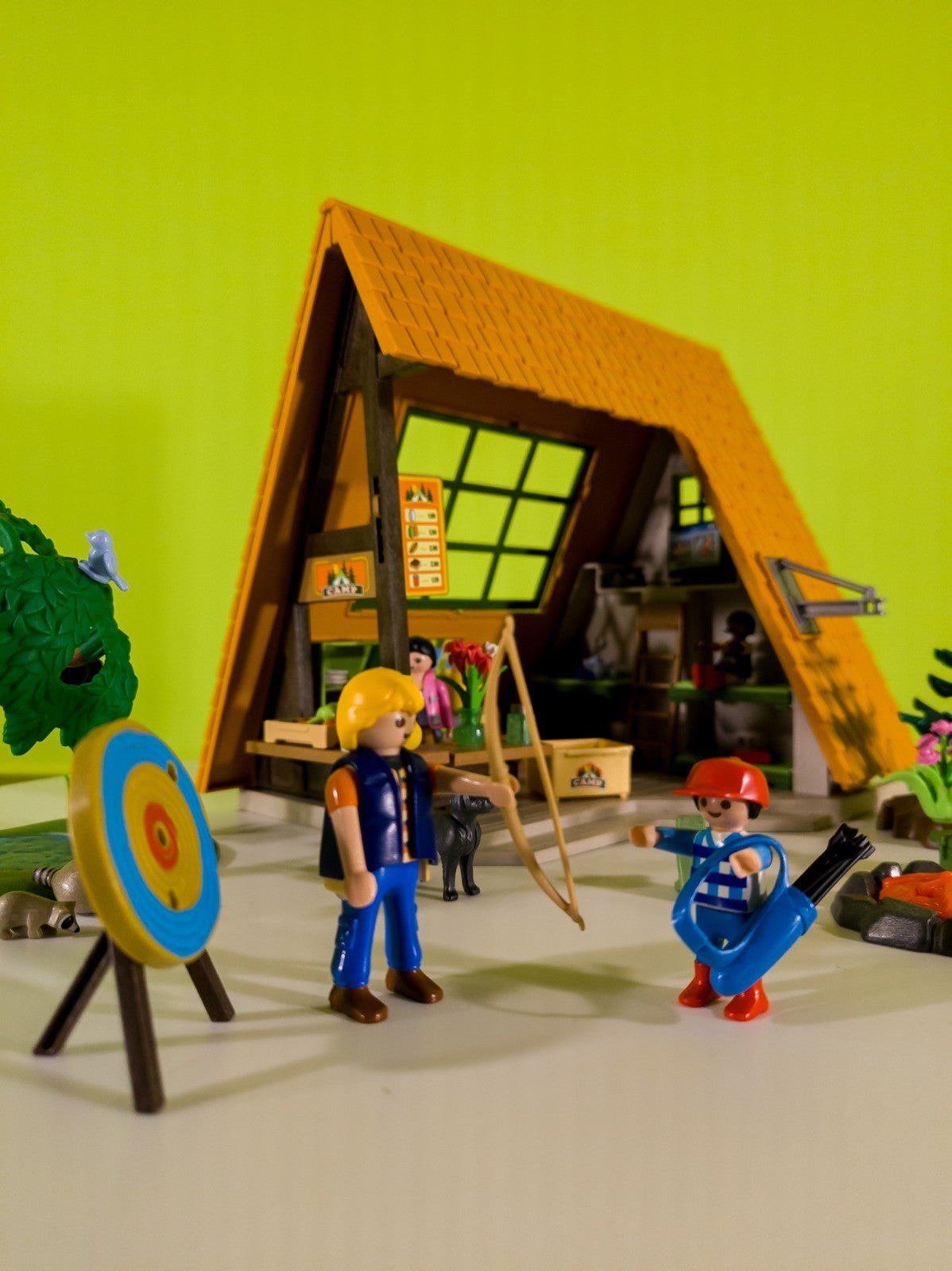 PLAYMOBIL Feriencamp Hütte 6887 Figuren Zubehör Camping Set nerdycustom MOC Zweitbild