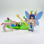 PLAYMOBIL Figuren - Set Fee mit Einhornfohlen & Zauberweiher nerdycustom MOC Edit - nerdyvana.com