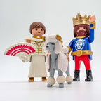 PLAYMOBIL Figuren - Set König & Königin mit Pudel Familie nerdycustom MOC Edition - nerdyvana.com