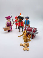 PLAYMOBIL Figuren-Set Piraten Crew + Piratenbraut & Schatztruhe nerdycustom MOC - nerdyvana.com