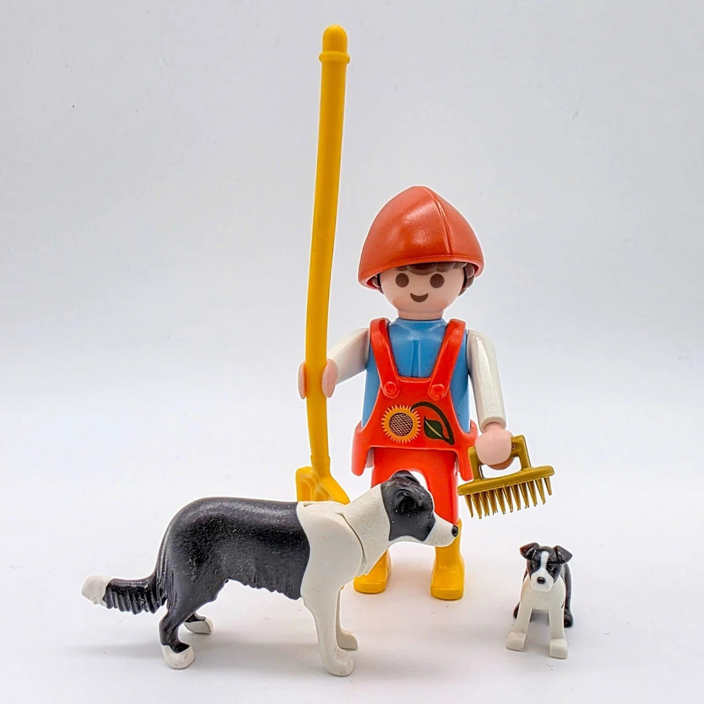 PLAYMOBIL Figuren-Set Ziegenhirte Schäfer Hunde & Ziegenherde Bauernhof MOC - nerdyvana.com