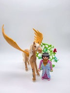 PLAYMOBIL Figuren - & Tier - Set Pegasus Pferd, Prinzessin nerdycustom MOC Edition - nerdyvana.com