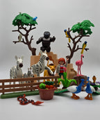 PLAYMOBIL Figuren - & Tier - Set Zoowärterin & viele Tiere nerdycustom MOC Edition - nerdyvana.com