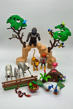 PLAYMOBIL Figuren- & Tier-Set Zoowärterin & viele Tiere nerdycustom MOC Edition - nerdyvana.com