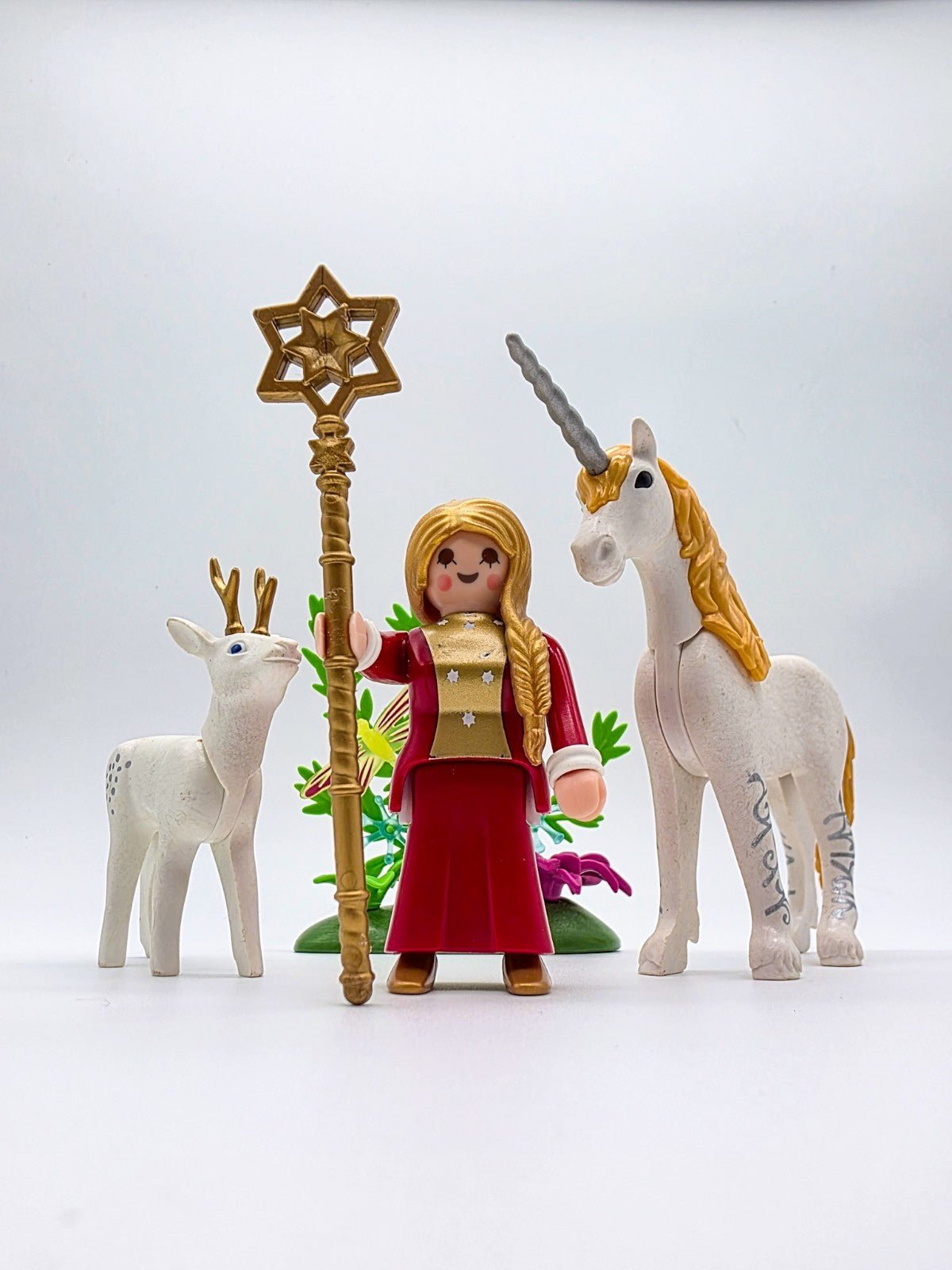PLAYMOBIL Prinzessin Gold Einhorn Hirsch Set nerdycustom MOC Edition gebraucht Zweitbild