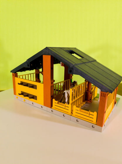 PLAYMOBIL Reiterhof 3120 Pferde Figuren Bauernhof Turnier nerdycustom MOC - nerdyvana.com