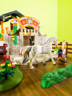 PLAYMOBIL Reiterhof 3120 Pferde Figuren Bauernhof Turnier nerdycustom MOC - nerdyvana.com
