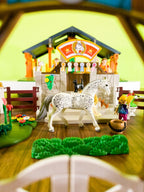 PLAYMOBIL Reiterhof 3120 Pferde Figuren Bauernhof Turnier nerdycustom MOC - nerdyvana.com