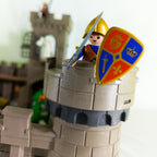 PLAYMOBIL Ritterburg Set Ritter Figuren Tiere Drache 68x60x35cm nerdycustom MOC - nerdyvana.com