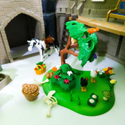 PLAYMOBIL Ritterburg Set Ritter Figuren Tiere Drache 68x60x35cm nerdycustom MOC - nerdyvana.com