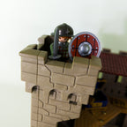 PLAYMOBIL Ritterburg Set Ritter Figuren Tiere Drache 68x60x35cm nerdycustom MOC - nerdyvana.com