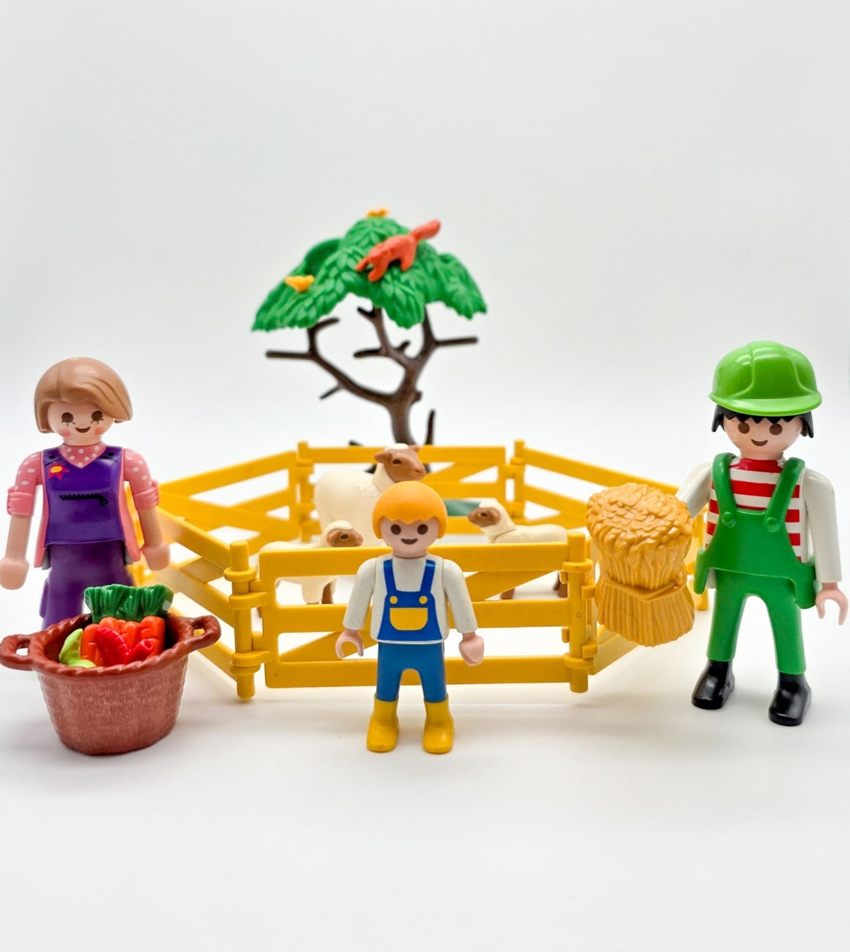 PLAYMOBIL Schäfer-Familie mit Schafen Bauernhofzubehör nerdycustom MOC Edition - nerdyvana.com